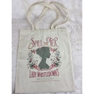 Lady Whistledowns Society Papers Spill‎ The Tea Tote Bag Canvas